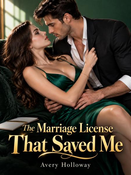 The Marriage License That Saved Me by Avery Holloway - Book Cover